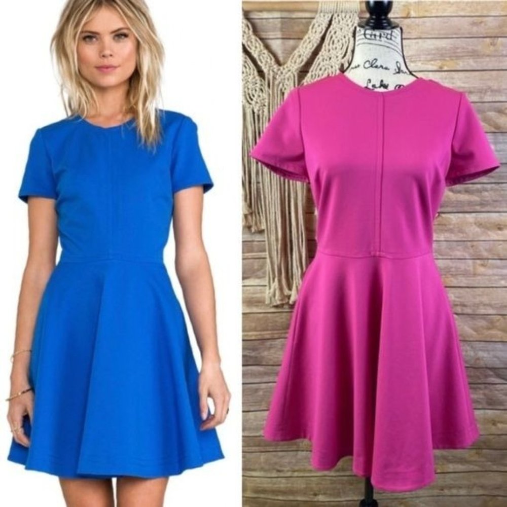 Diane Von Furstenberg | ‘Ivana’ Stretch Ponte Fit & Flare Short Sleeve Dress
